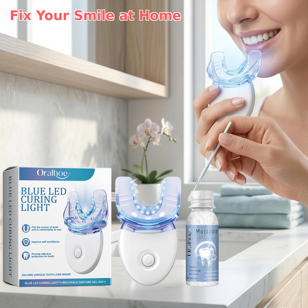 Oralhoe Dental Repair Kit – LED Light